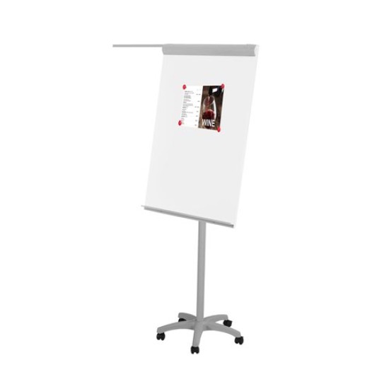 Flipchart Easel Mobile with Magnetic Dry-Wipe Surface