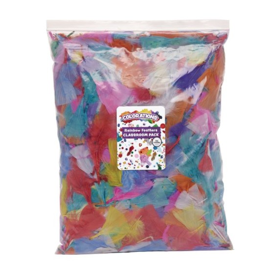 Bumper Pack Rainbow Feathers 85grm