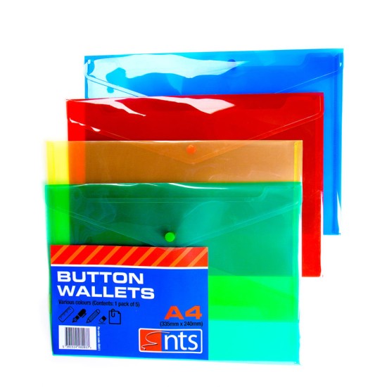 A4 Button Folders 100`s  Special Price Available Online Only