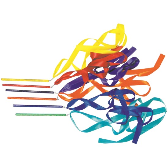 Rainbow Ribbon Wands