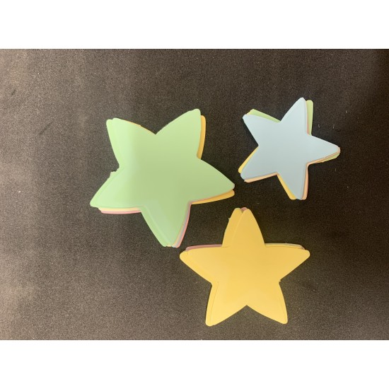 Pastel Stars Cut Out Shapes
