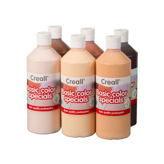 Creall People of the World  Poster Paints 6 x 500ml Product available online only