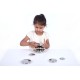 Sensory Reflective Silver Buttons