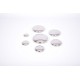 Sensory Reflective Silver Buttons