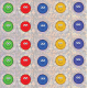 Sticker Mini Sparkly Smiley Faces