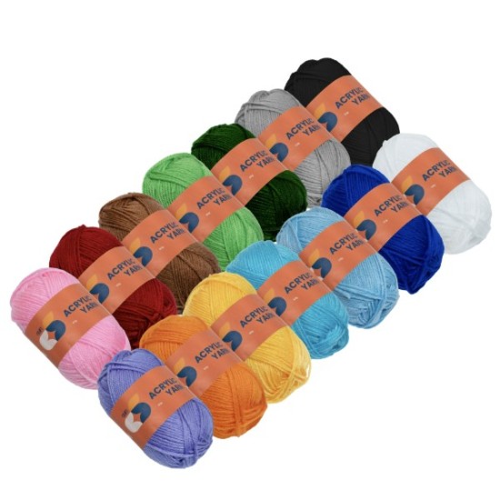Acrylic Yarn Wool pack of 14