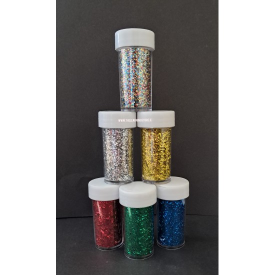 Biodegradable Glitter in Dispencer Jars (pack of 6)