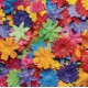 Colourful Fabric Flowers 300 pieces