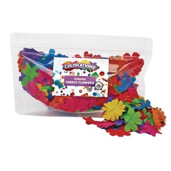 Colourful Fabric Flowers 300 pieces