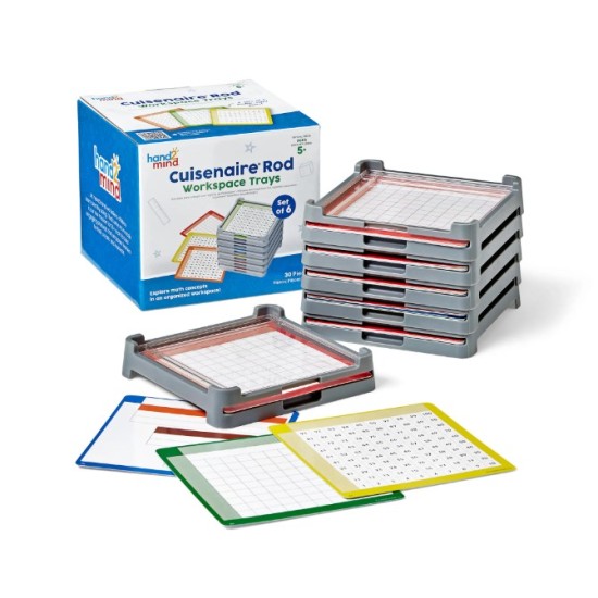Cuisenaire Rod Workspace Trays (set of 6)