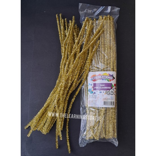 Gold Pipe Cleaners 100 pieces