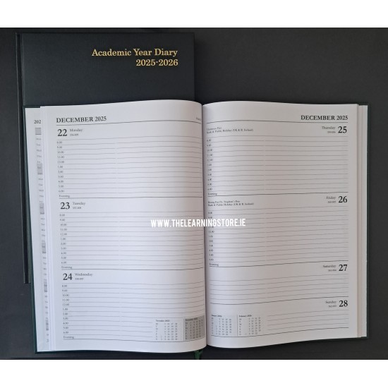 Academic Diary A4 Week Per Page 2025-26
