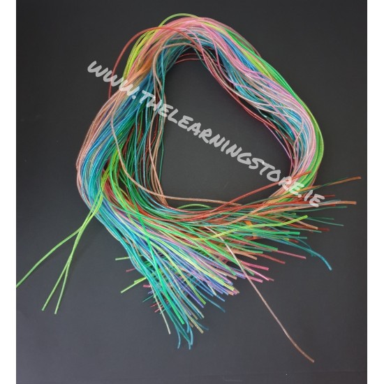 Plastic Lace/Scoobies Glitter pk of 100
