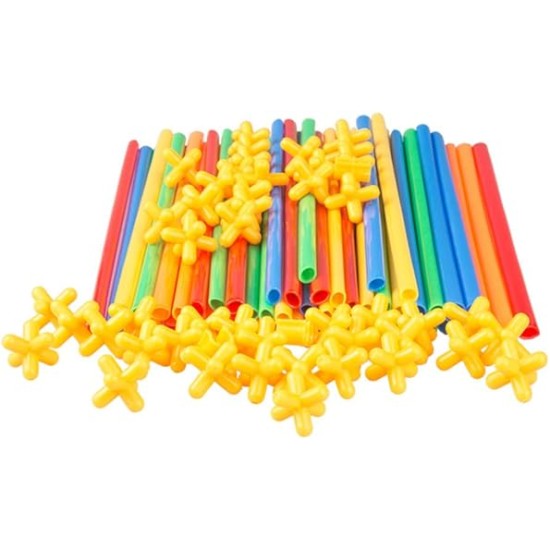 Jumbo Straw &  Connectors 100 pack