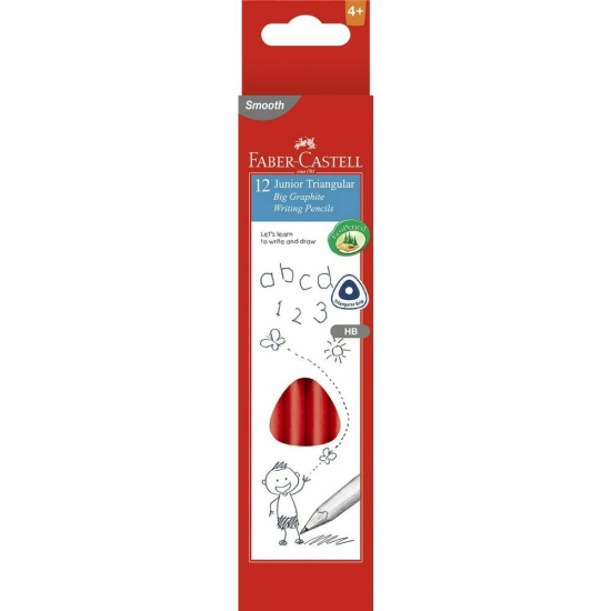Junior Grip Triangular Pencil Box of 12