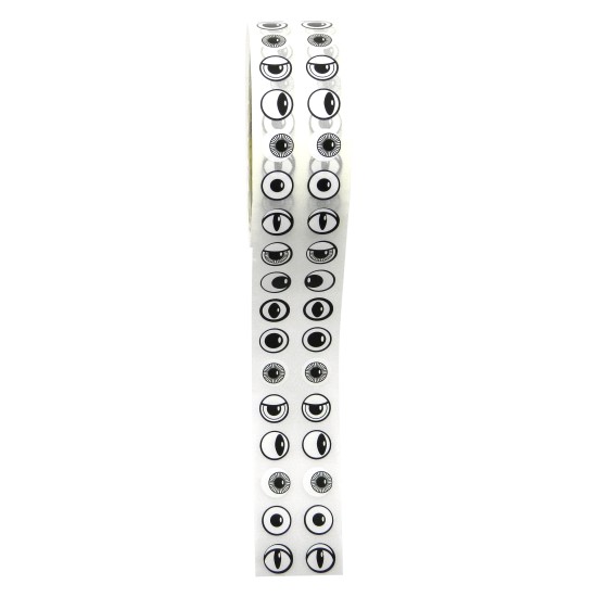 Roll of Sticker Eyes Black & White