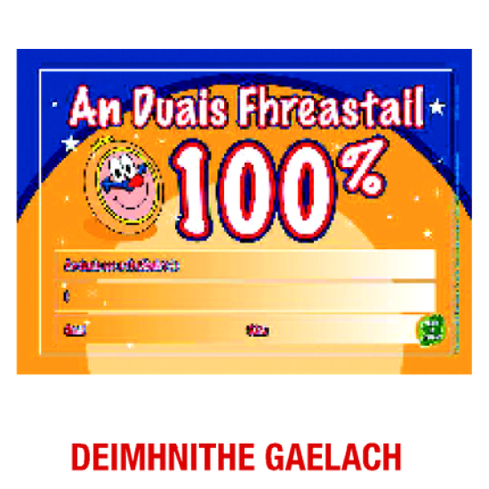 Award Certs An Duais Fhreastail 100% CLEARANCE LINE