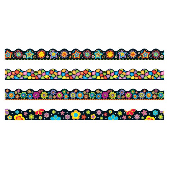 Variety Borders Brights on Black