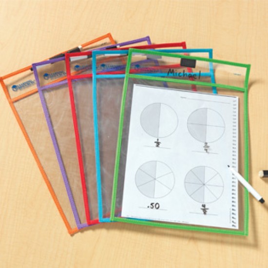 Write & Wipe Pockets Pack of 5